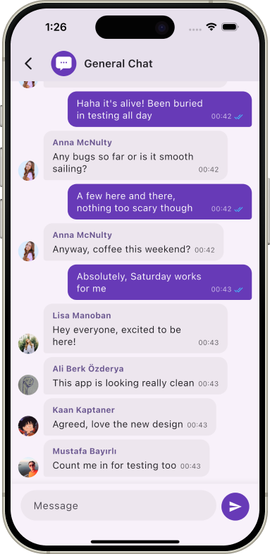 General Chat — Dropline — Real-Time Messaging App