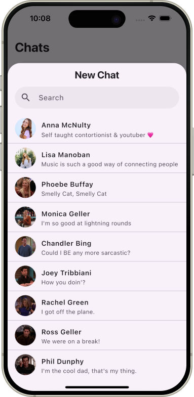 New Message — Dropline — Real-Time Messaging App