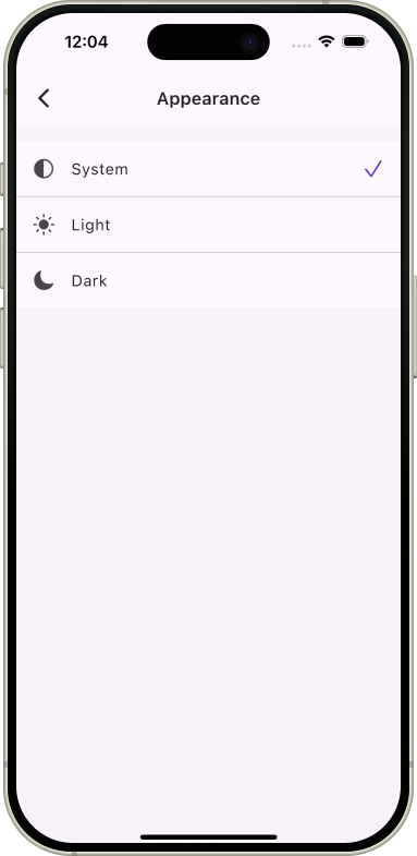 Appearance — Dropline — Real-Time Messaging App