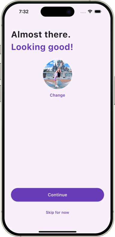 Profile Photo Selected — Dropline — Real-Time Messaging App