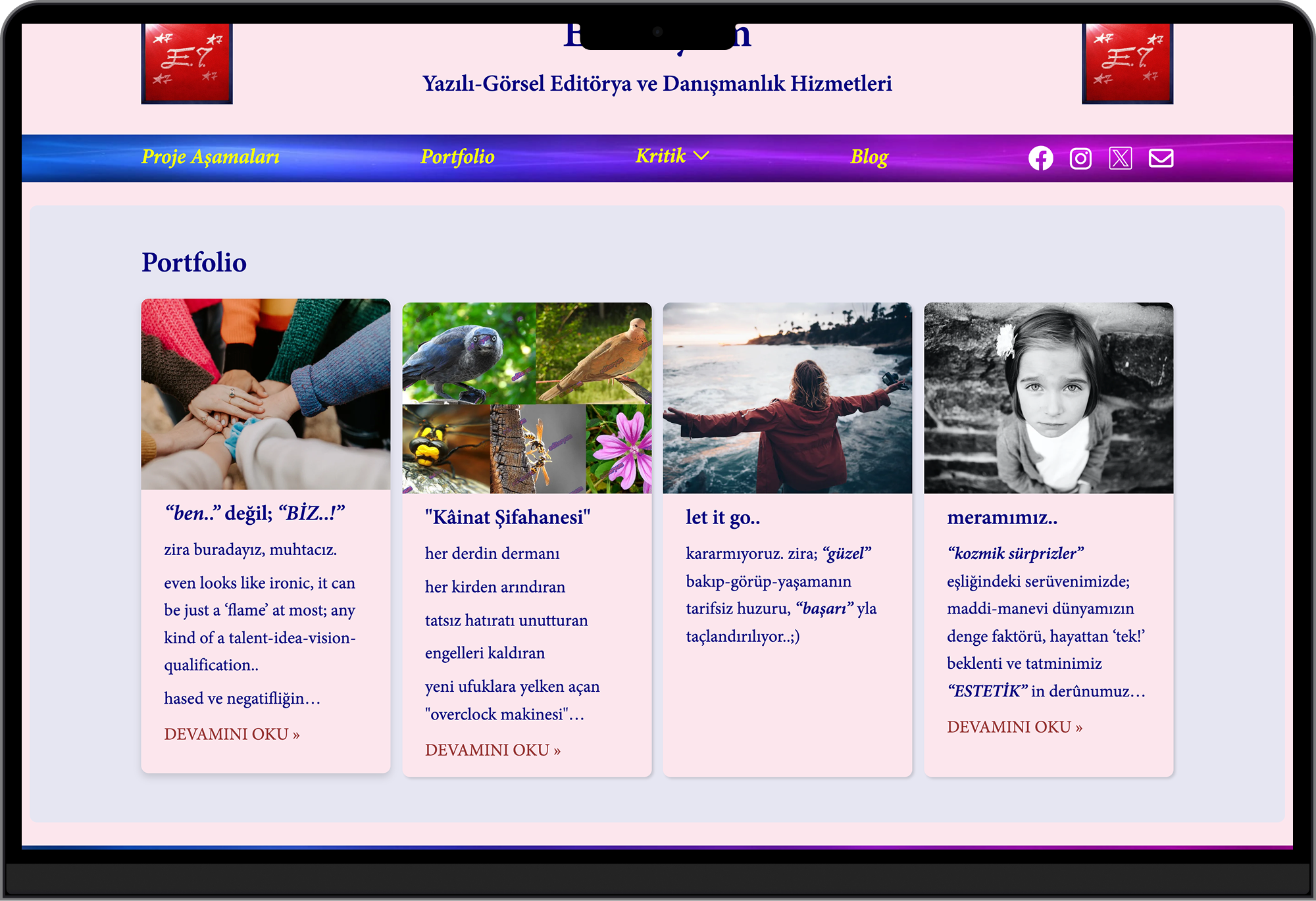 Portfolio — Editoryum — Blog Website