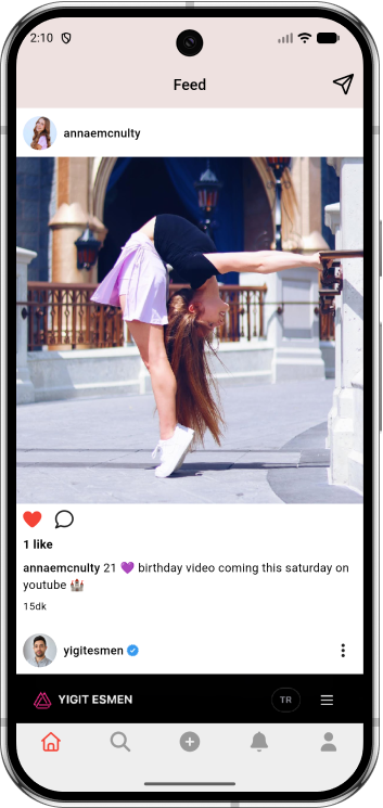 Feed — Piqo — Photo Sharing App